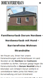 Mobile Screenshot of dorum-ferienhaus.de